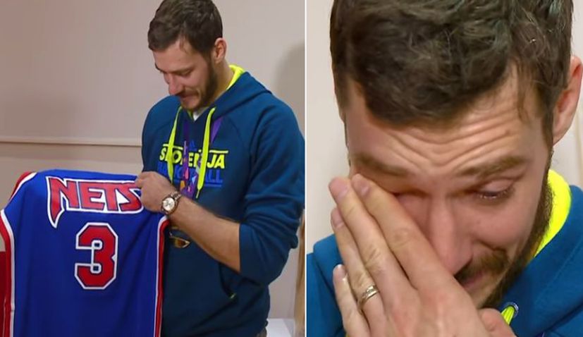 FIBA on X: 𝐃𝐄𝐒𝐓𝐈𝐍𝐘 After signing with the Nets this week, we  remember the time when Drazen Petrovic's mother gave Goran Dragic a Nets  jersey 🥺  / X