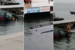 [VIDEO] Floods in Dalmatia: Heroics as Man Rescued from Sinking Car