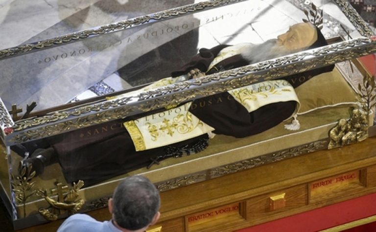 Body of Croatian Saint Leopold Mandić Arrives in Croatia for Second ...