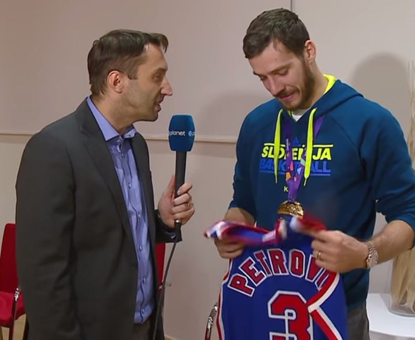 VIDEO] EuroBasket MVP in Tears After Being Gifted Drazen Petrovic's Jersey