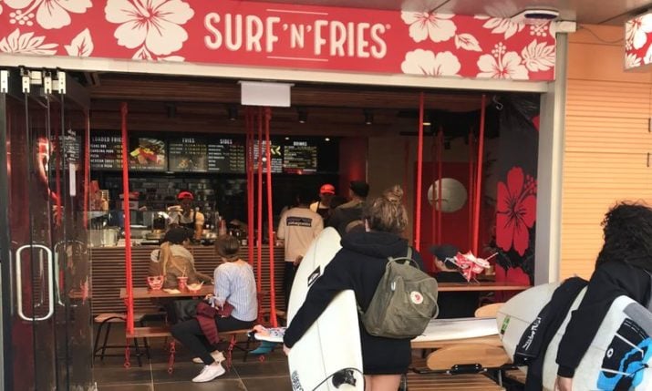 PHOTOS: Croatian food chain Surf ’n’ Fries opens in Australia