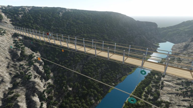 462-metre pedestrian suspension bridge over the Krka River set to be ...