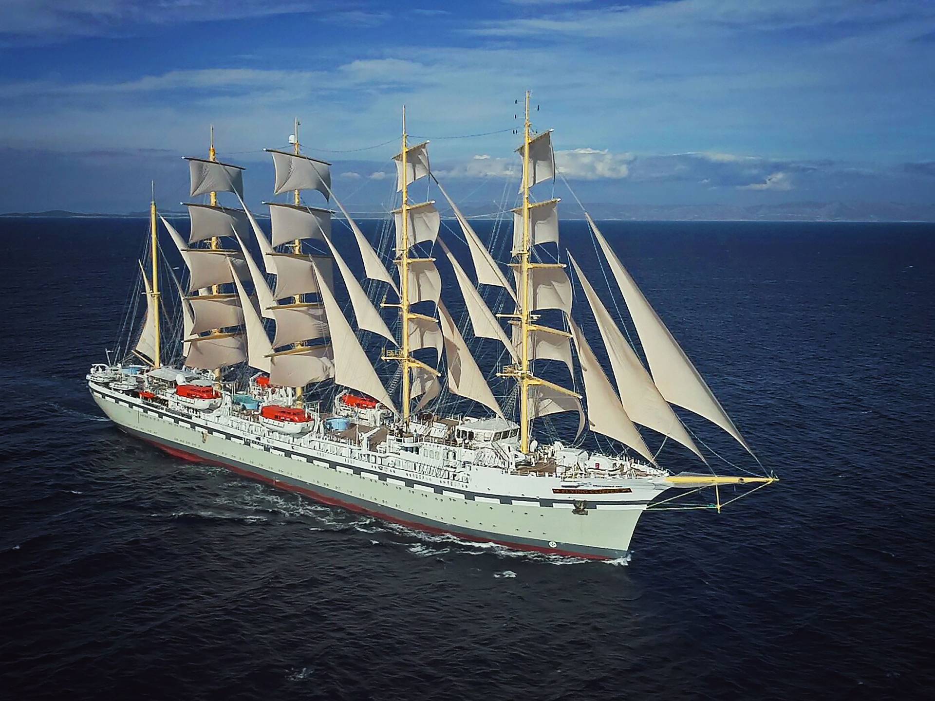 PHOTOS World s Largest Sailing Ship Built In Split In Full Sail For 