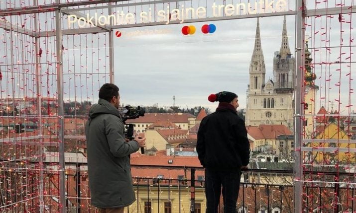 Russia’s Muz-TV music channel filming Zagreb’s Christmas market