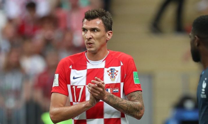 Kids Croatia National Soccer 17 MANDZUKIC 2022 World Cup White And