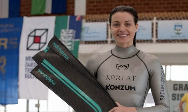 Croatian freediver Mirela Kardašević smashes 2 world records in 2 days 