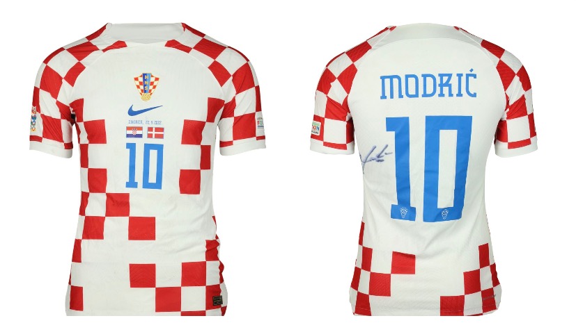 American bidder pays €8,000 for Modrić's worn shirt during auction