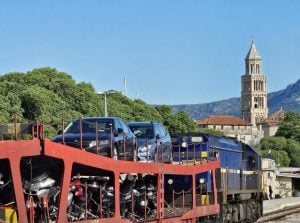 EuroNight train arrives in Split