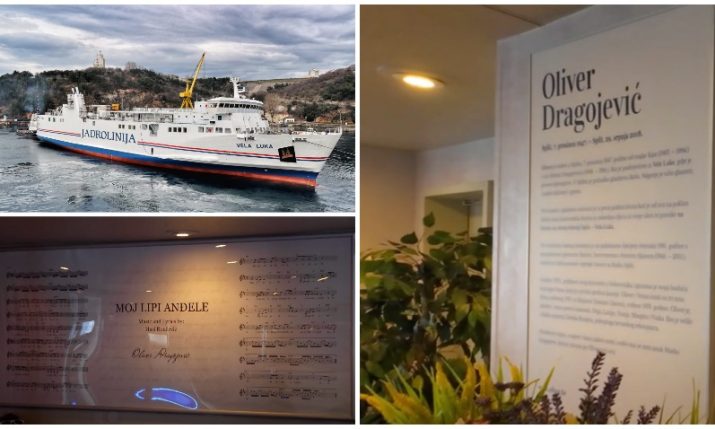VIDEO: Inside the ferry in honour of Oliver Dragojević