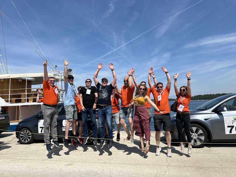 Participants in the Nikola Tesla EV Rally Croatia