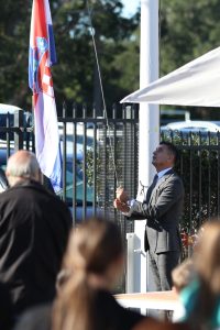 Croatian flag raised The Concord club opening