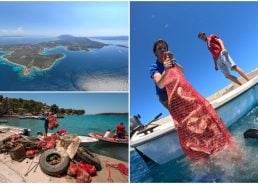 PHOTOS: Six cubic metres of rubbish cleaned from Lovište Bay