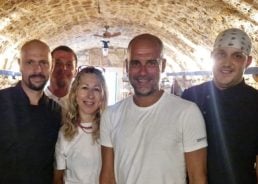 Pep Guardiola enjoying a Croatian holiday