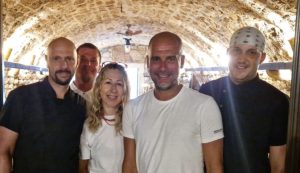 Pep Guardiola in Croatia at Kasar restaurant