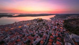 Sunset in Sibenik