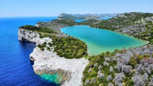 Mir lake on Dugi Otok Nature Park