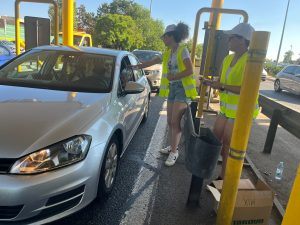 free water handed out in Croatia at Lucko