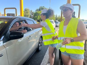 free water handed out in Croatia at Lucko