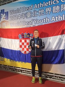 Mia Nekić at the World Deaf Athletics Championships