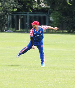 Boro Jerkovic playing for Croatia