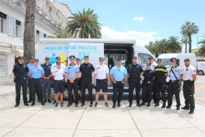 Foreign police officers in Split