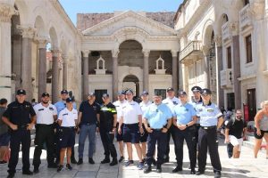 Foreign police officers in Split