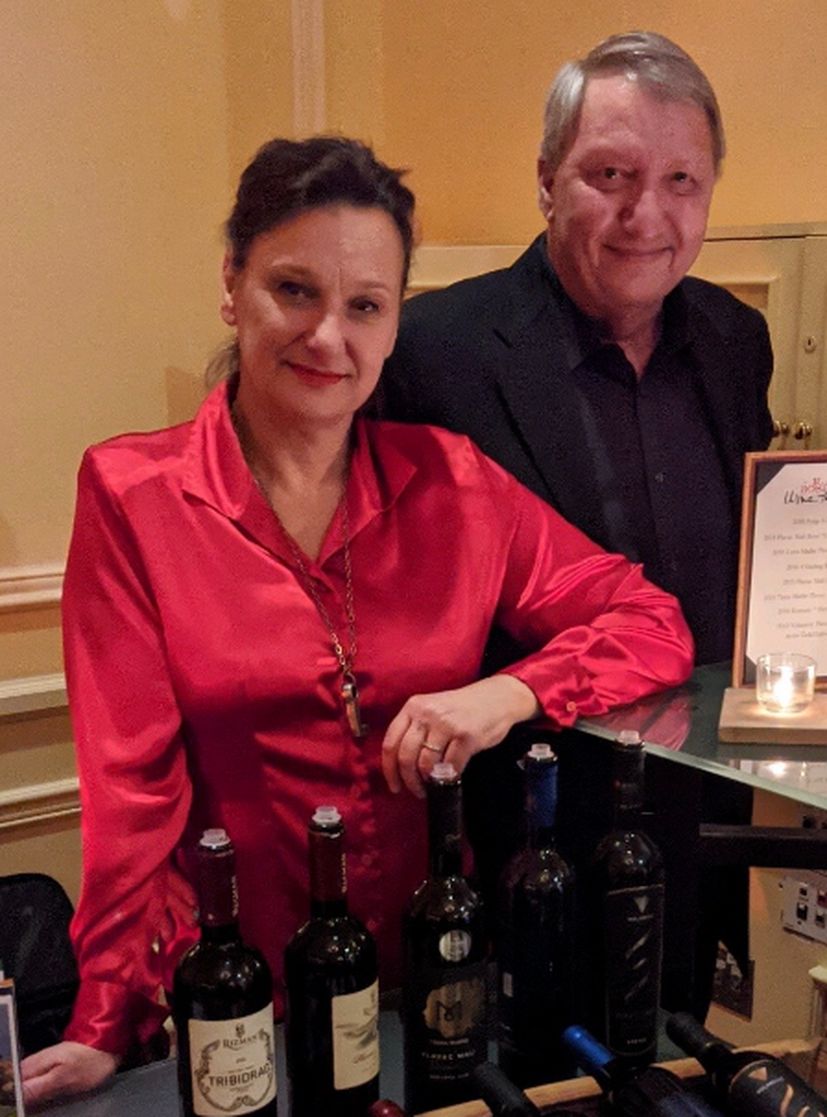 Mirena Bagur and her husband, Win Burke, co-founders of Croatian Premium Wine Imports.