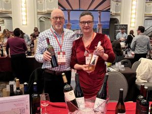 Mirena Bagur, co-owner of Croatian Wine Imports with Brad Smith, wine consultant and advisor of Croatian Premium Wine Imports at Boston Wine Expo