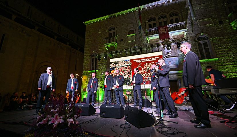 PHOTOS: 54th Trogir Cultural Summer opens with klapa celebration