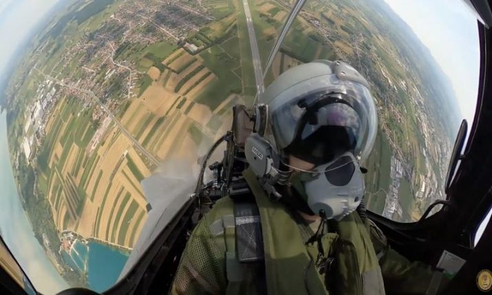 Spectacular cockpit video of Croatian Rafale with pilot’s message