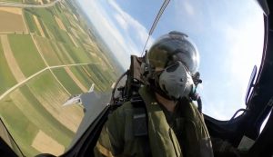 Rafale multi-purpose combat aircraft flying in Croatia