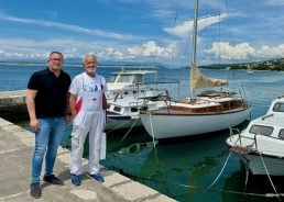 The most beautiful wooden boat in Crikvenica named