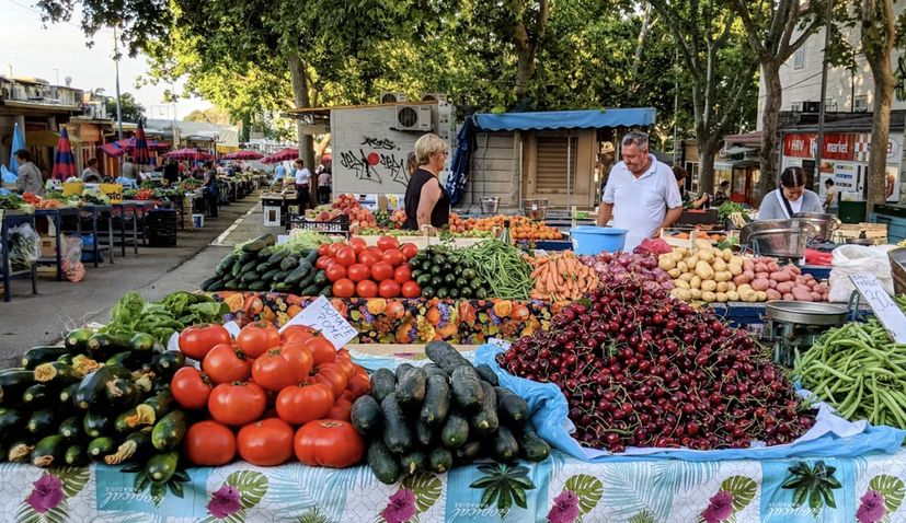 Split fruit and veg markets Croatia 