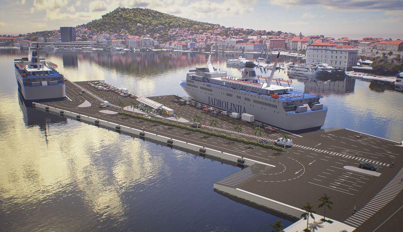 St. Peter's Pier in Split Harbour plans 