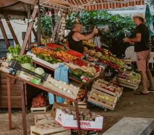 fruit and veg at markets in Croatia