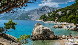 Brela beach in Croatia