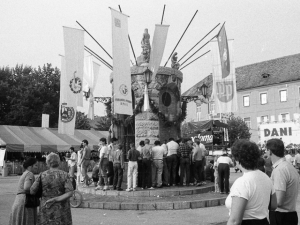 Beer fountain Karlovac Dani Piva