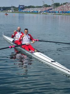 Martin and Valent Sinkovic in Paris at the Olympic Games