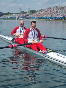 Martin and Valent Sinkovic in Paris at the Olympic Games