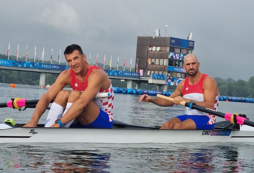 Martin and Valent Sinkovic in Paris at the Olympic Games