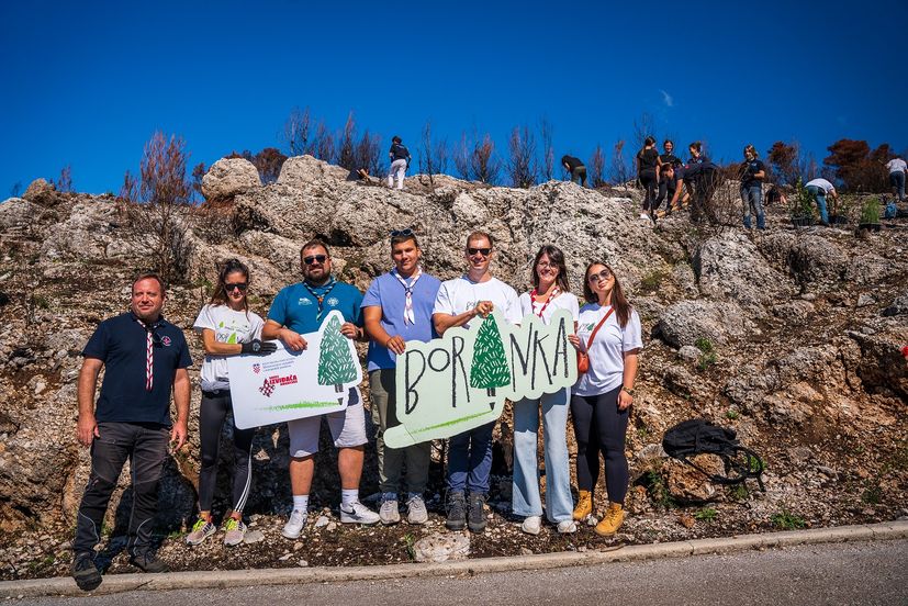 Two hundred volunteers, scouts, and foresters from Croatian Forests took part this Saturday in reforesting a fire-ravaged forest in Biokovo Nature Park