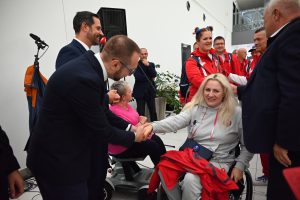 Croatian Paralympians return home to zagreb