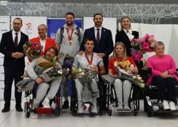 Croatian medal-winning Paralympians return to welcome in Zagreb