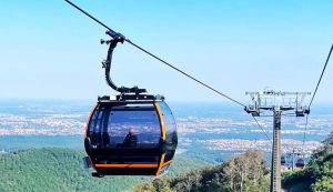 Cable car going up Sljeme, Zagreb