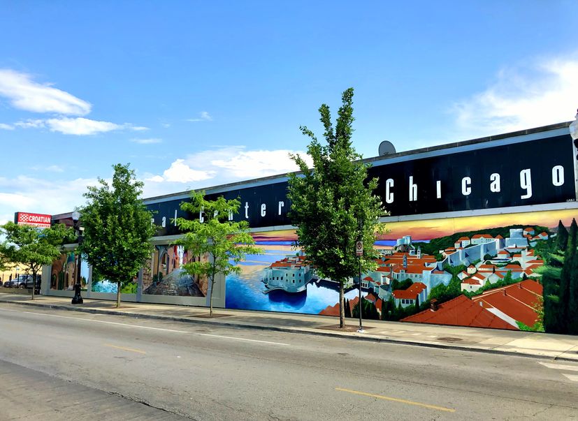 Murals of Croatia at Croatian Cultural Center of Chicago 