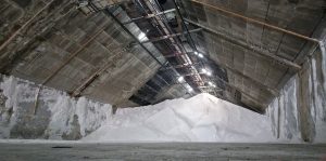 salt harvesting at Pag saltworks