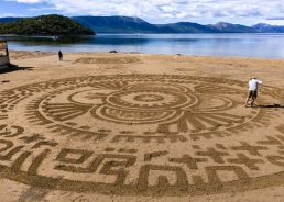 PHOTOS: Amazing sand art at the Neretva River mouth