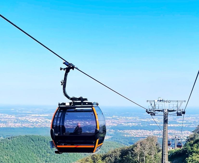 Cable car going up Sljeme, Zagreb