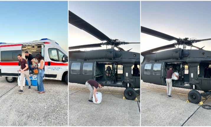 Croatia’s Black Hawk helicopter transports heart for life-saving transplant