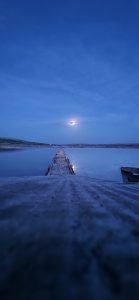 Croatian island of Pag moonlight